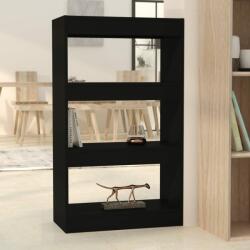 vidaXL Bibliotecă/Separator cameră, negru, 60x30x103 cm, PAL (811656) - comfy