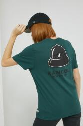 Kangol tricou din bumbac culoarea verde, cu imprimeu 9BYY-TSU01E_67X