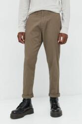 Abercrombie & Fitch pantaloni barbati, culoarea maro, cu fason chinos 9BYY-SPM0TD_98X