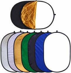 KASLAN 7 in 1 Derítőlap - 60x90cm Fotós reflektor (derítő háttér)