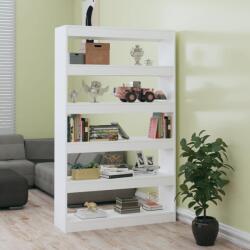 vidaXL Bibliotecă/Separator cameră, alb extralucios, 100x30x166 cm (811769) - comfy