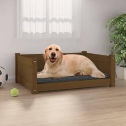 vidaXL Pat pentru câini, maro, 75, 5x55, 5x28 cm, lemn masiv de pin (821455) - comfy