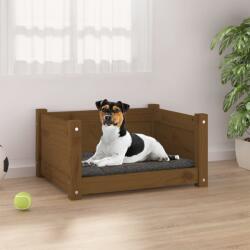 vidaXL Pat pentru câini, maro miere, 55, 5x45, 5x28 cm, lemn masiv pin (821445) - comfy