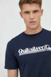 Quiksilver tricou din bumbac culoarea albastru marin, cu imprimeu 9BYY-TSM17S_59X