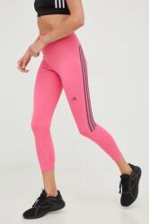 adidas Performance leggins de alergare Run Icons femei, culoarea roz, cu imprimeu 9BYY-LGD07Z_30X