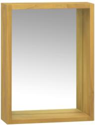 vidaXL Dulap cu oglindă, 30x10x40 cm, lemn masiv de tec (338243)