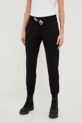 DKNY pantaloni de trening femei, culoarea negru, melanj 9BYY-SPD024_99X