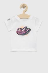 Adidas tricou de bumbac pentru copii culoarea alb 9BYY-TSG033_00X