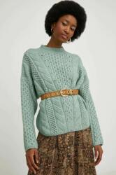 ANSWEAR pulover femei, culoarea turcoaz, cu turtleneck BBYX-SWD019_65X