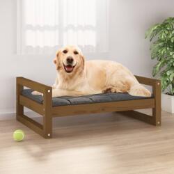vidaXL Pat pentru câini, maro, 75, 5x55, 5x28 cm, lemn masiv de pin (821480) - comfy