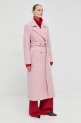 Beatrice .b palton de lana culoarea roz, de tranzitie, cu doua randuri de nasturi MBYY-KPD00N_30X