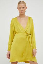 American Vintage rochie culoarea galben, mini, drept 9BYY-SUD1K8_11X