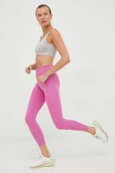 adidas Performance leggins de antrenament Optime femei, culoarea violet, neted 9BYY-LGD0G0_40X