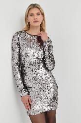 Bardot rochie culoarea argintiu, mini, drept 9BYY-SUD1KY_SLV