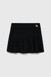 Abercrombie & Fitch fusta fete culoarea negru, mini, evazati 9BYY-SDG031_99X