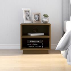 vidaXL 813331 vidaXL Bedside Cabinet Honey Brown 40x34x40 cm Solid Wood Pine (813331)