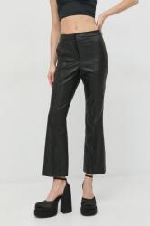Beatrice B pantaloni femei, culoarea negru, evazati, high waist MBYY-SPD01E_99X