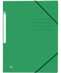 OXFORD Mapa A4, carton MultiStrat 390g/mp, cu elastic, OXFORD Top File - verde (OX-400116355) - ihtis