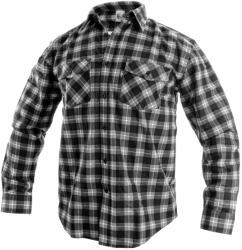 CXS Cămașă flanel de lucru TOM - Neagră | 46 (1660-001-710-46)