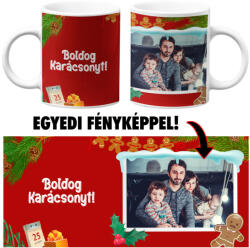 Karácsonyi bögre - Boldog Karácsonyt egyedi fényképpel (karacsonyi-bogre-boldog-karacsonyt)