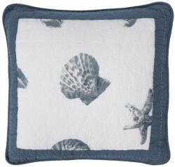 Clayre & Eef Fata de perna din bumbac albastru alb matlasat decor Marin 40x40 cm (Q185.020)