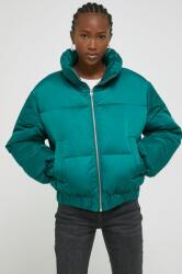 Abercrombie & Fitch rövid kabát női, zöld, téli, oversize - zöld L