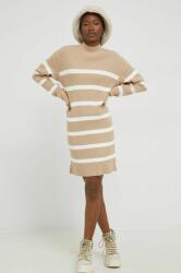 Abercrombie & Fitch ruha bézs, mini, testhezálló - bézs XS - answear - 25 990 Ft