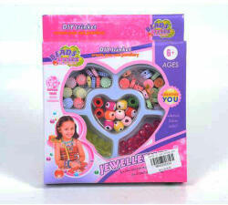 Magic Toys Ékszerkészítő gyöngy szett szívecske alakú tároló tálcával (MKK292434)