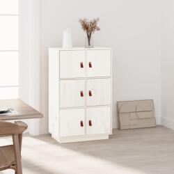 vidaXL Dulap înalt, alb, 67x40x108, 5 cm, lemn masiv de pin (820173) Comoda