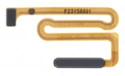 Samsung A047 Galaxy A04s ujjlenyomat érzékelős flex kábel, átvezető fólia, fekete (gyári)
