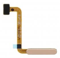 Samsung A236 Galaxy A23 5G oldalgomb, bekapcsoló gomb és ujjlenyomat érzékelős flex kábel, átvezető fólia, narancs (gyári)