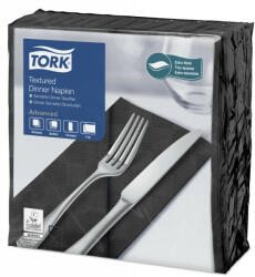 Tork 509421 Tork Texturált Dinner szalvéta 1/8 Hajtott Fekete (509421)
