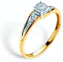 SAVICKI eljegyzési gyűrű: kétszínű arany és gyémántok - savicki - 227 470 Ft