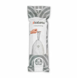 Brabantia Sac pentru gunoi Brabantia mărime H, 50-60L, 10 buc, alb 647039 (647039)