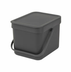 Brabantia Coș de gunoi pentru colectare separată Brabantia Sort&Go 6L, Gri Inchis 648974 (648974) Cos de gunoi