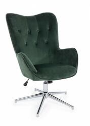 Bizzotto Fotoliu catifea verde Farida 69x70x117 cm (0735012)