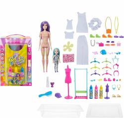 Mattel Barbie Color dezvăluie set cadou batik neon (25HCD29)