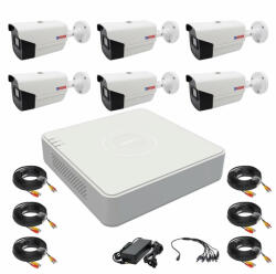 Rovision Sistem supraveghere 6 camere Rovision oem Hikvision 2MP full hd, DVR 8 canale, accesorii incluse (33152-) - antivandal
