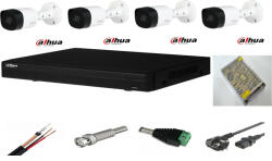 Dahua Sistem supraveghere video exterior 4 camere Dahua 2MP IR 20m, DVR Dahua, accesorii incluse (201903000116) - antivandal