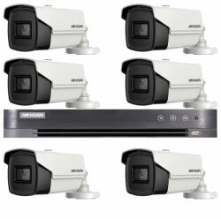 Hikvision Sistem supraveghere Hikvision 6 camere 4 in 1 8MP, IR 60m, DVR 8 canale 4K 8MP (33416-)