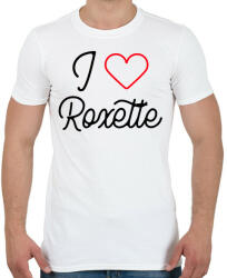 printfashion I love Roxette 2 - Férfi póló - Fehér (10649532)