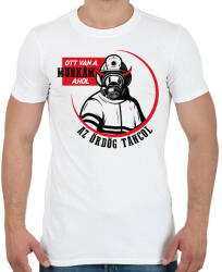 printfashion Ahol az ördög táncol - Férfi póló - Fehér (10745994)