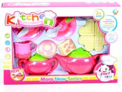 Magic Toys Rózsaszín teázó szett gofrival és kiegészítőkkel (MKL376610)