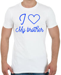 printfashion I love my brother - Férfi póló - Fehér (10642427)