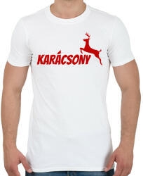 printfashion KARÁCSONY 2 - Férfi póló - Fehér (10749918)