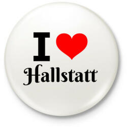 printfashion I love Hallstatt - Kitűző, hűtőmágnes - Fehér (10546790)