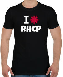 printfashion I LOVE RHCP 2 - Férfi póló - Fekete (10649079)