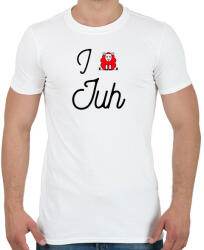printfashion I love juh - Férfi póló - Fehér (10642422)