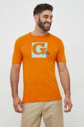 United Colors of Benetton pamut póló narancssárga, nyomott mintás - narancssárga S - answear - 7 890 Ft
