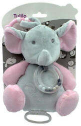 Tulilo Plüss zenélő játék rózsaszín elefánt